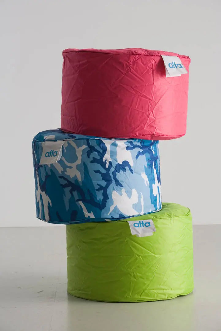 The Footstool Alta Beanbag combines comfort with versatility, offering a supportive surface for elevated relaxation.